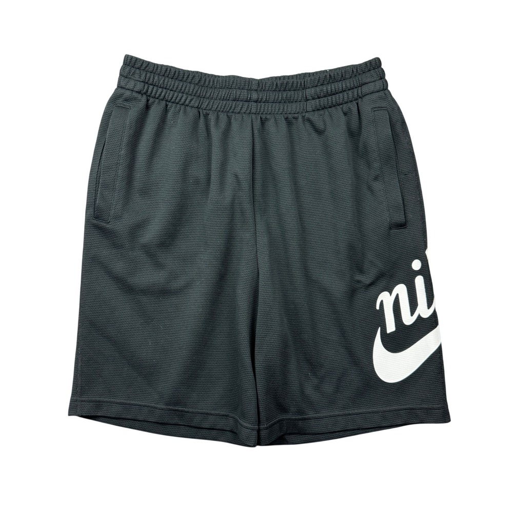 Nike SB Dri-FIT Mesh Shorts Mens Medium 7" Black White Logo Skater Sportswear